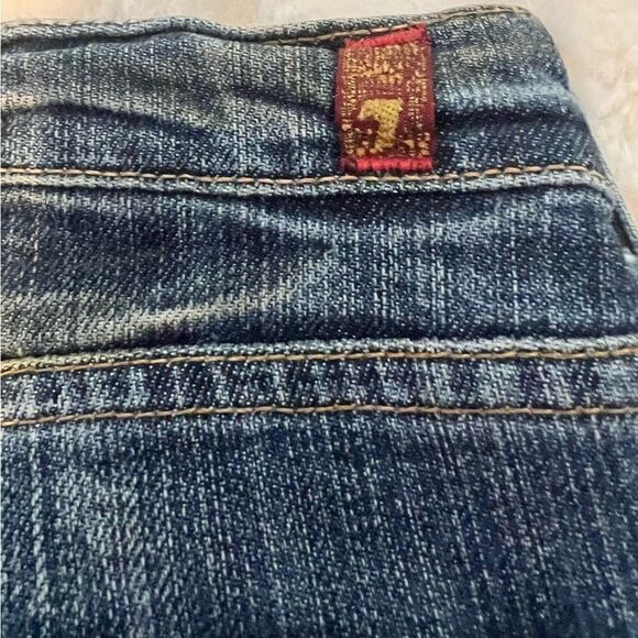 7 for all mankind cropped flare jeans size 27 - Picture 5 of 10